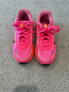 Nike Hot Pink and Orange Girls Running Shoes (size 3.5)